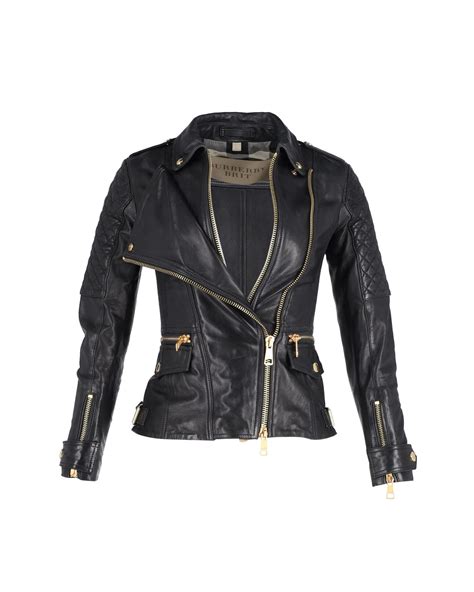 burberry patternsby lambskin leather moto jacket|Burberry Burberry Remington Moto Biker Jacket In Black .